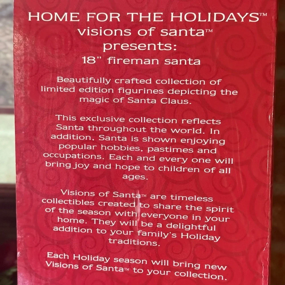 Home For The Holidays fireman santa